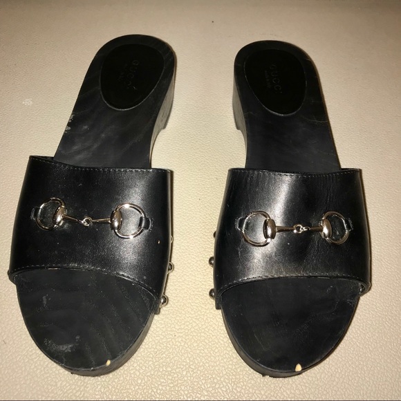 Gucci Clog Sandals in Black - Picture 2 of 5